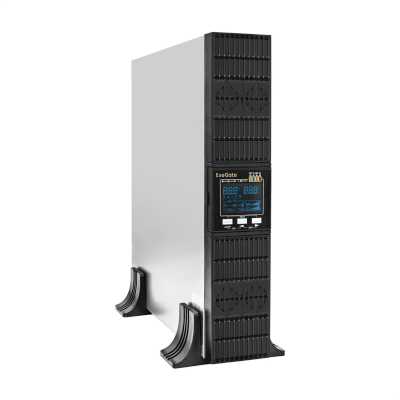 Источник бесперебойного питания On-line ExeGate PowerExpert ULS-575-6kVA.LCD.AVR.T.USB.RS232.SNMP.2U 6000VA/6000W, On-Line, PF=1, LCD, клеммы, RS232, USB, SNMP-slot, EPO, батареи внешние 192В/240В суммарной емкостью до 400Ah, Rackmount 2U/Tower, металличе
