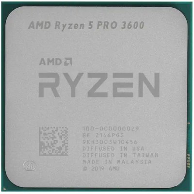 Процессор AMD Ryzen 5 PRO 3600 6C/12T (3.6 Base/4.2GHz Max,35MB,65W,AM4) tray
