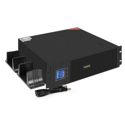 Источник бесперебойного питания Pure Sine Wave ExeGate SinePower UHB-5000.LCD.AVR.6C13.RJ.USB.3U (5000VA/4000W, LCD, AVR, 6*C13, RJ45/11, USB, возможность подключения до десяти внешних батарейных блоков 48В (поставляются отдельно), Rackmount 3U/Tower, мет