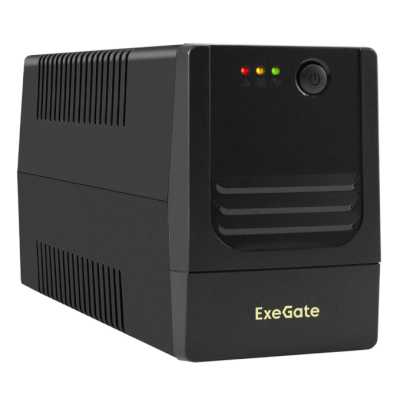 Exegate EX299757RUS ИБП ExeGate Power NB-800.LED.AVR.4C13 (800VA/480W, LED, AVR, 4*C13, батарея 12V 9Ah, Black)