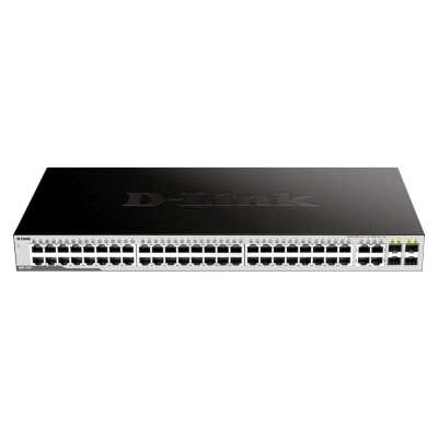 Коммутатор D-Link DGS-1052/A1A, 48×1 Гбит/с, неуправляемый