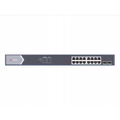 Коммутатор Hikvision DS-3E0520HP-E, 12×1 Гбит/с PoE+ + 6×1 Гбит/с + 2×1 Гбит/с SFP, неуправляемый