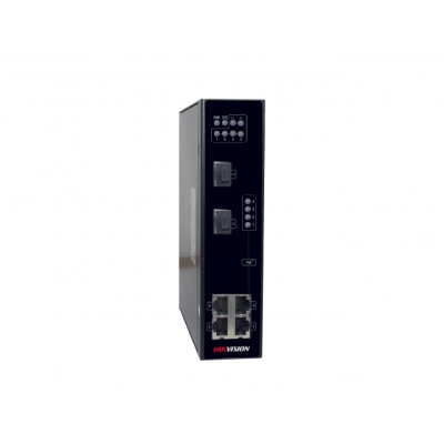 Коммутатор Hikvision DS-3T0306P, 4×100 Мбит/с PoE+ + 2×1 Гбит/с SFP, неуправляемый
