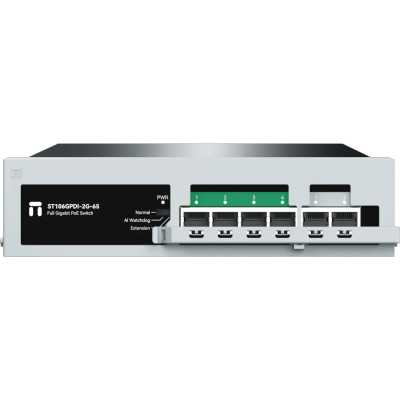 Коммутатор Netis ST106GPDI-2G-65 6x1Гбит/с 1xКомбо(1000BASE-T/SFP) 4PoE 65W неуправляемый