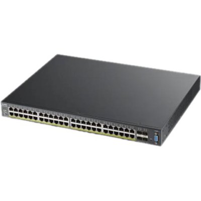 Коммутатор Zyxel XGS2210-52HP, 48 port Gigabit L2 managed PoE+ switch, 375 Watt, 4x 10G