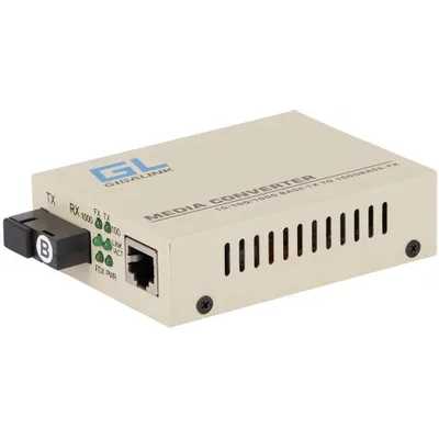 Медиаконвертер GIGALINK GL-MC-UTPF-SC1G-18SM-1550 - UTP, 100/1000Мбит/c в WDM, без LFP, SM, SC, Tx:1550/Rx:1310, 18 дБ (до 20 км)