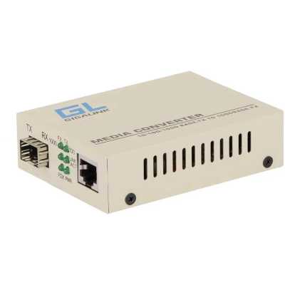 Сетевое оборудование GIGALINK GL-MC-UTPG-SFPG-F Конвертер UTP-SFP, 10/100/1000 Мбит/с в 1000 Мбит/с (GL-GU-SFP-v2)
