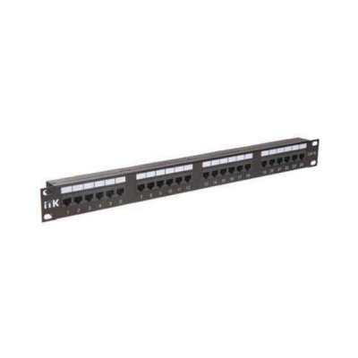 Патч-панель 1U кат.6 UTP, 24 порта (IDC Dual) ITK