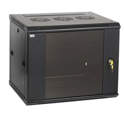 Шкаф LINEA W 6U 600x600 мм дверь стекло, RAL9005 ITK