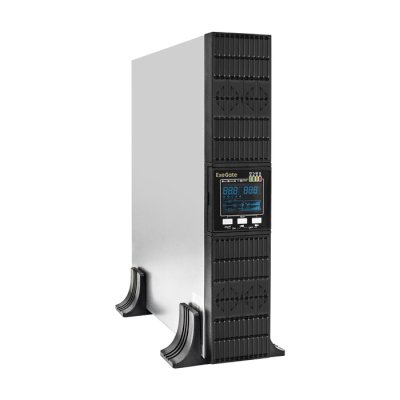 Источник бесперебойного питания On-line ExeGate PowerExpert ULS-3000.LCD.AVR.1SH.2C13.USB.RS232.SNMP.2U 3000VA/3000W, On-Line, PF=1, LCD, 1*Schuko+2*C13, RS232, USB, SNMP-slot, Rackmount 2U/Tower, металлический корпус, черный