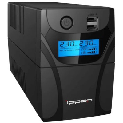 Источник бесперебойного питания Ippon Back Power Pro II 800 / 800 ВА / 480 Вт / 4 x CEE 7 (евророзетка)