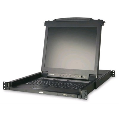 Kvm консоль ATEN SINGLE RAIL 16P PS/2-USB LCDKVMP 17INCH (CL5716MR)