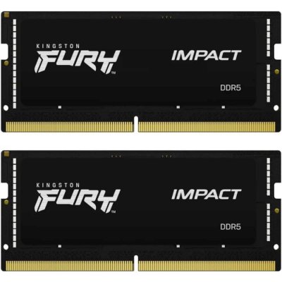 Оперативная память Kingston Fury Impact, DDR5, 32Gb (2x16 Gb), 4800 MHz, CL38, SO-DIMM