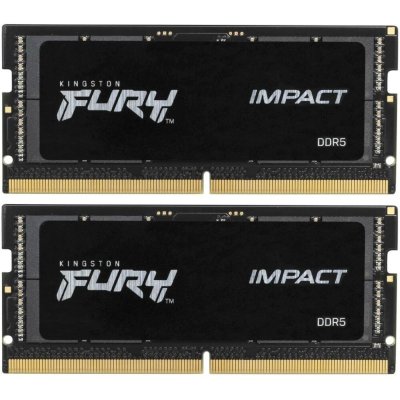 Оперативная память Kingston Fury Impact, DDR5, 32GB (2x16GB), 5600MHz, CL40, SO-DIMM