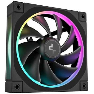 Вентилятор для корпуса Deepcool FL12 ARGB 120х120x25 черный 4-pin 32дБ (R-FL12-BKAPN1-G) Ret
