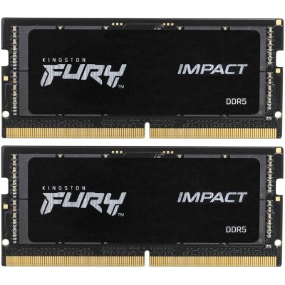 Оперативная память Kingston Fury Impact, DDR5, 64Gb (2x32Gb), 5600MHz, CL40, SO-DIMM