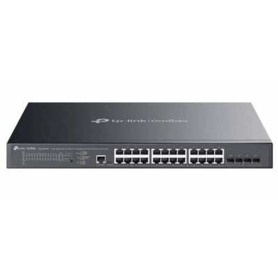 Коммутатор Omada 24-Port Gigabit and 4-Port 10GE SFP+ L2+ Managed Switch with 16-Port PoE+ & 8-Port PoE++