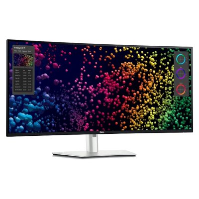 Монитор 40" Dell UltraSharp U4025QW IPS 5120x2160, 120 Гц, 5 мс, 21:9, 450 кд/м², DP 1.4, HDMI 2.1, USB-C, Thunderbolt, USB Hub (4x USB 3.2), 3.5 Jack, черный/серебряный