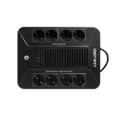 Источник бесперебойного питания Smartwatt Safe Pro 360Вт 600ВА черный