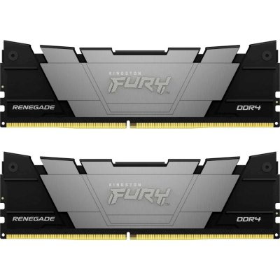 Оперативная память Kingston Fury Renegade, DDR4, 16GB (2x8GB), 3600MHz, CL16, DIMM, с радиаторами, серый/черный