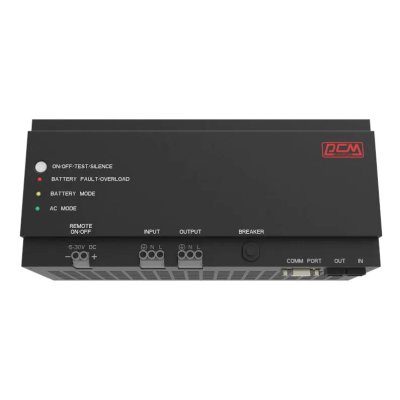 Источник бесперебойного питания Powercom DRU 850VA/510W, DIN Rail, 230V, RS-232, 2 year warranty (1114019)