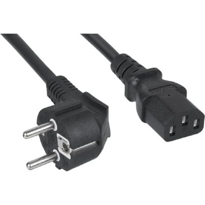 Кабель питания компьютера Cabeus PC-186-VDE-1.0-5M (Schuko+C13) (3x1.0), 5 м