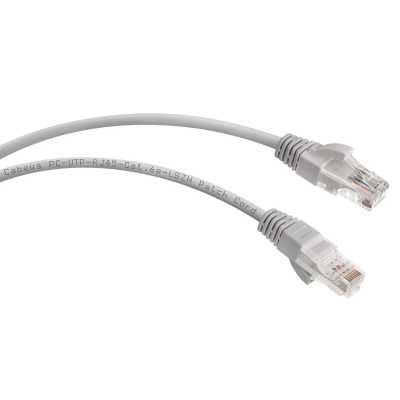 Cabeus PC-UTP-RJ45-Cat.6a-3m-LSZH Патч-корд U/UTP, категория 6а (10G), 2xRJ45/8p8c, неэкранированный, серый, LSZH, 3м