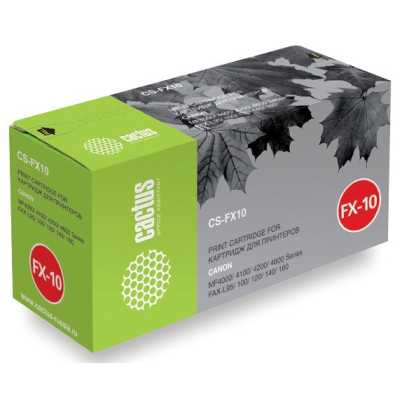 Картридж лазерный Cactus CS-FX10S FX-10 черный (2000стр.) для Canon L100/L120/4140/MF4380dn/D420/D48