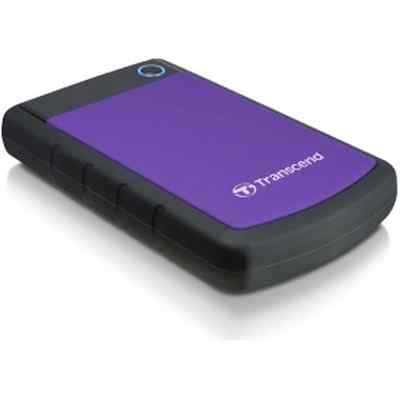 Внешний HDD 2.5" Transcend StoreJet 25H3, 4TB, USB 3.2 Gen 1 Type-A, 5400 rpm, фиолетовый
