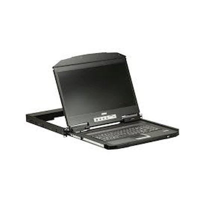 Консоль управления, для KVM-переключателей, электрон., 19", VGA+KBD+MOUSE+SPEAKER USB, с KVM-шнуром USB 1.8м, LCD экран 18.5", лат./рус. клав., (выход на вторую конс.;1368x768 60Hz;DDC2B;доп.порт USB A-типа Female)