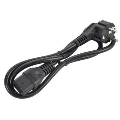 Шнур питания ITK PC-C19D-1M C19-Schuko проводник.:3x1.5мм2 1м 230В 16А черный