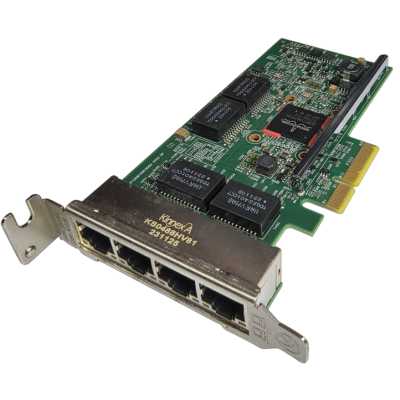 Сетевой адаптер Broadcom 5719 Quad Port 1GbE BASE-T Adapter, PCIe Low Profile