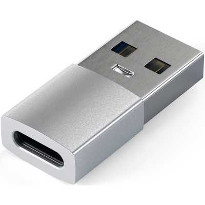 Адаптер Satechi USB Type-A to Type-C. Цвет серебристый.
