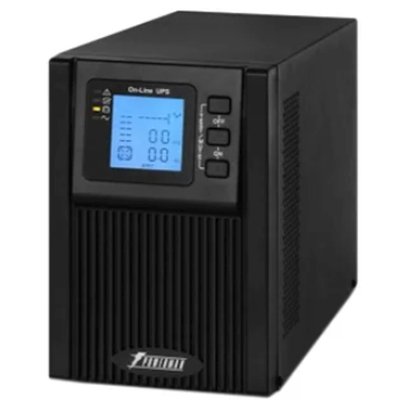 Источник бесперебойного питания PowerMan Online 1000 PLUS (1000ВА/800Вт, Online-Double conversion/LCD Display/USB/Software/RJ11/45,RS-232)