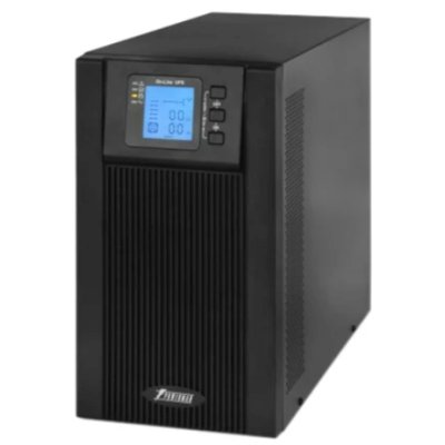 Источник бесперебойного питания PowerMan Online 2000VA черный (Online-Double conversion/LCD Display/USB/Software/RJ11/45,RS-232)