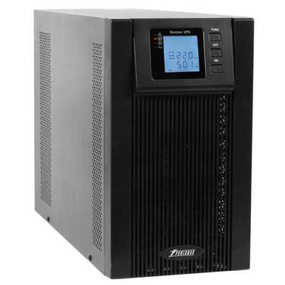 Источник бесперебойного питания Powerman Online 3000VA/2400W, 220V, Tower, Out: 3xShuko, черный*Online3000