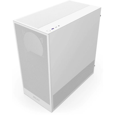 Корпус ПК без блока питания/ Case NZXT H5 Flow (2024), Midi-Tower, TG, 1x120mm, 1xUSB-A 3.2 + 1xUSB-C 3.2, E-ATX, ATX, mATX, mITX White