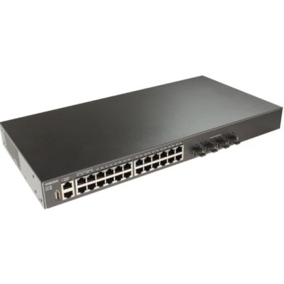 Коммутатор/ SW-24G4X-L3ST Управляемый стекируемый L3 коммутатор Gigabit Ethernet на 24xRJ45 + 4x10G SFP+ Uplink. Порты: 24 x GE (10/100/1000Base-T) + 4 x 1G/10G SFP+ Uplink, консольный порт, порт управления. Встроенная грозозащита 10kV на порт. Питание: A