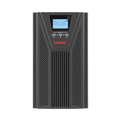 Онлайн ИБП ДКС серии Small Tower, 3000 ВА/2700 Вт, 1/1, 4xSchuko, EPO, USB, RS-232, RJ45, з/у 6А, без АКБ