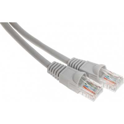 Патч-корд Buro UTP-5E-15M-G UTP 4 пары cat.5E CCA molded 15м серый RJ-45 (m)-RJ-45 (m)