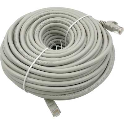 Патч-корд Buro UTP-6-30M-G UTP 4 пары cat.6 CCA molded 30м серый RJ-45 (m)-RJ-45 (m)