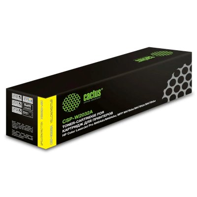 Картридж лазерный Cactus CSP-W2032A желтый (2100 стр.) для HP LJ M454/MFP M479