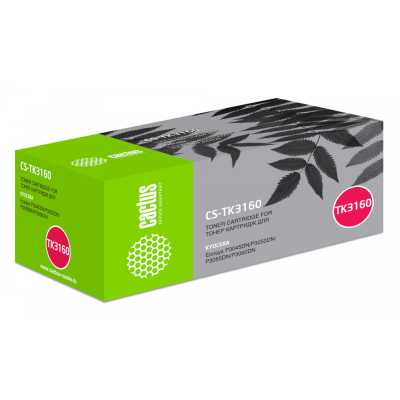 Картридж лазерный Cactus CS-TK3160 TK-3160 черный (12500стр.) для Kyocera Ecosys P3045dn/P3050dn/P30