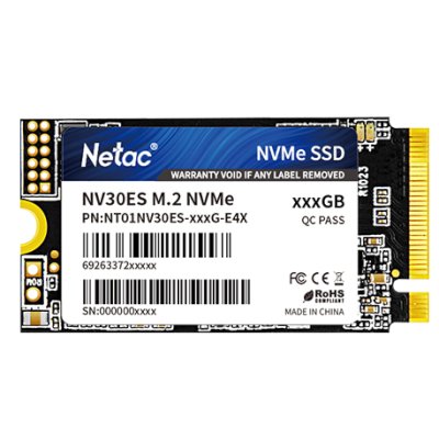 Твердотельный накопитель SSD M.2 2242 Netac 512Gb NV30ES Series NT01NV30ES-512-E4X (PCI-E 3x4, up to 3200/2400MBs, 3D NAND, 300TBW, NVMe, 22х42mm)