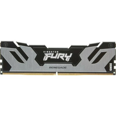 Оперативная память Kingston Fury Renegade, DDR5, 48Gb (1x48Gb), 6400MHz, CL32, DIMM, с радиатором, серебристый/черный