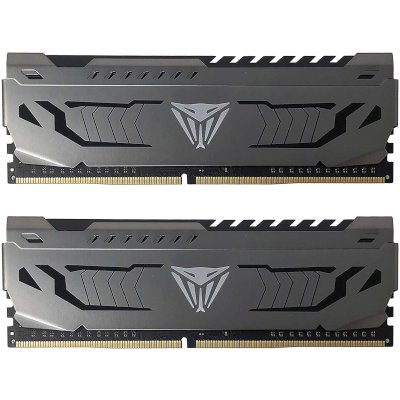 Оперативная память Patriot Viper Steel, DDR4, 32GB (2x16GB), 3600MHz, CL18, DIMM, радиатор, черный