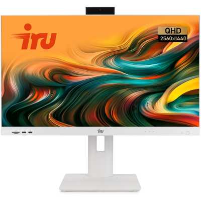 Моноблок IRU Strato 27IW 27" QHD i5 1235U (1.3) 16Gb SSD512Gb UHDG CR Windows 11 Pro GbitEth WiFi BT 65W Cam белый 2560x1440 (RUS)