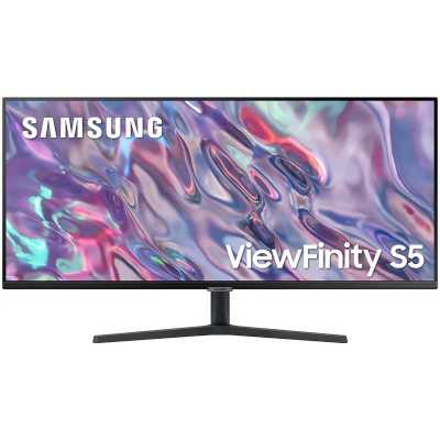 Монитор 34" Samsung ViewFinity S5 LS34C500GAUXEN черный VA LED 21:9 полуматовая 3000:1 300cd 178гр/178гр 3440x1440 100Hz FreeSync DP Ultra WQHD 4.9кг