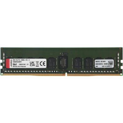 Оперативная память Kingston Server Premier, DDR4, 32GB (1x32GB), 3200MHz, CL22, ECC, RDIMM