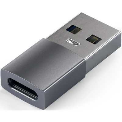 Адаптер Satechi USB Type-A to Type-C. Цвет серый космос.
